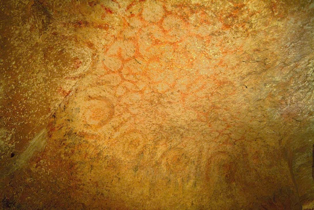 Roof of â€˜Decorated Roomâ€™ at the Hal Saflieni Hypogeum