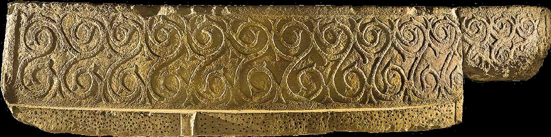 Decorated spiral sculpture from Tarxien